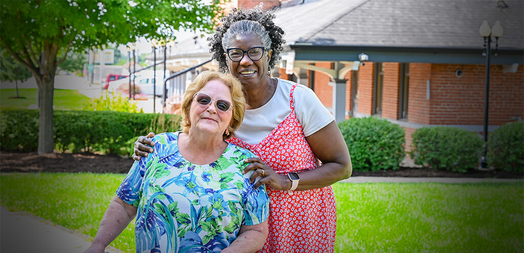 Portrait of Joyce Taylor and Charlie